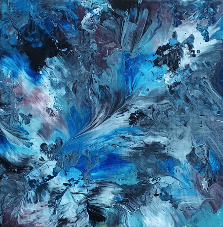Abstract Blue Wave